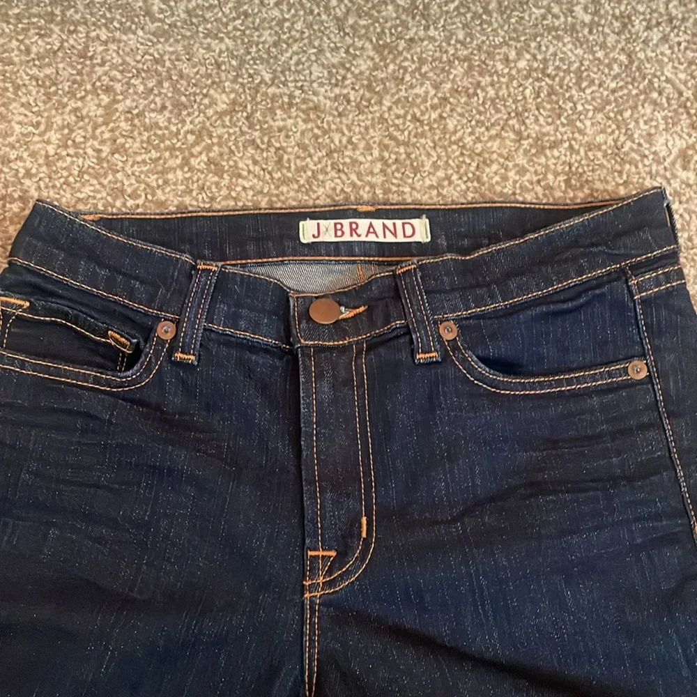 J Brand Mid Rise Straight Leg Jeans - Picture 5 of 7